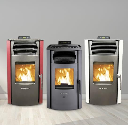 Schenger HP51 Pelletofen (Rot) [Energieklasse A+]