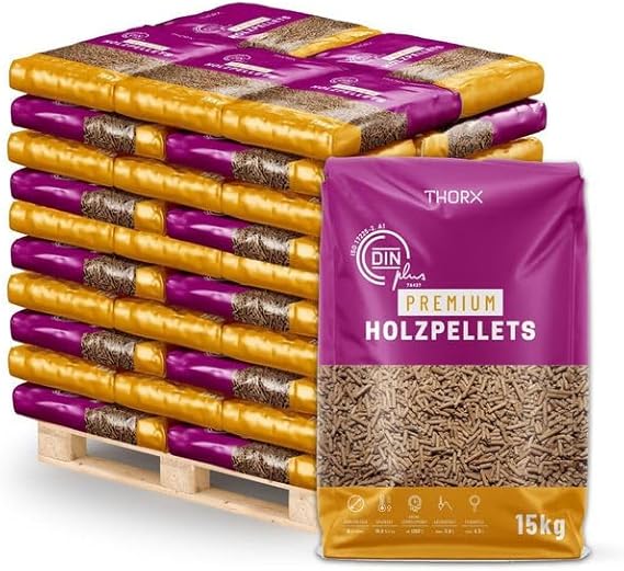 Premium Holzpellets 600 kg Palette CO2-neutral & umweltfreundlich