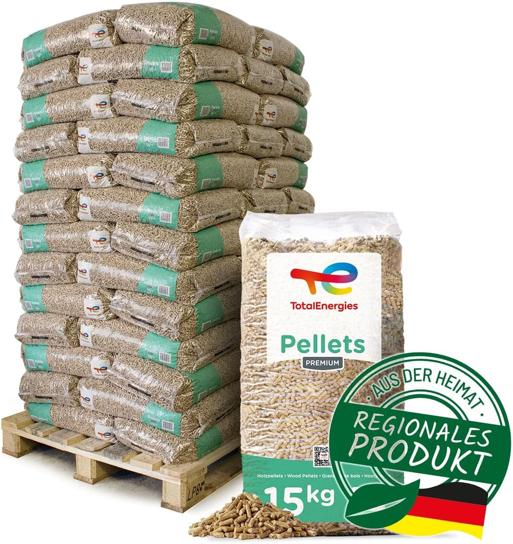 Paligo Holzpellets Total ENPLUSA1 Dinplus Holz HQ Pellet Ökoenergie Heizkessel Sackware 6mm - 15kg x 65 Sack 975kg / 1 Palette Heizfuxx