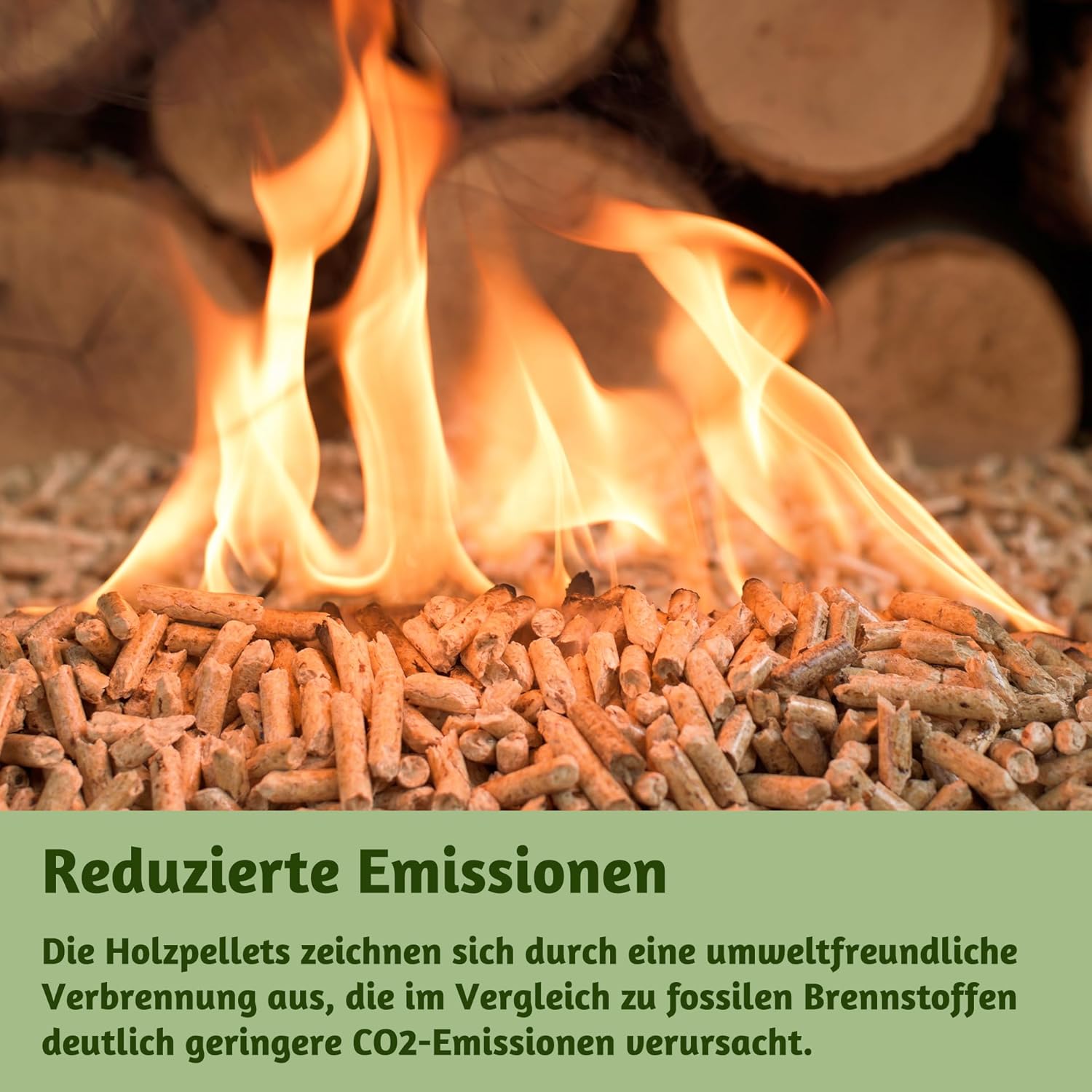 A&G-heute Bioenergie Nadelholz Brennstoff Pellets 495kg 6mm Holzpellets Kaminpellets Ofenpellets Umweltfreundlich Wärmeeffizient Regionales Naturholz DINplus ENplus A1 Zertifiziert