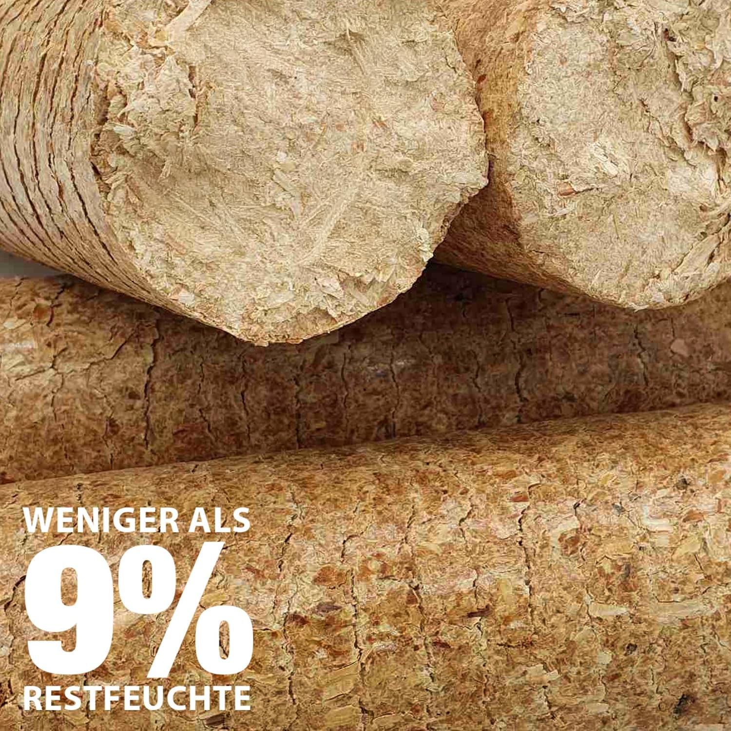 30 kg Briketts aus Nadelholz, hoher Heizwert, CO2 neutral, hohe Wärmeleistung für Kamin und Ofen, lange Brenndauer, Nadelholzbriketts ohne chemische Zusätze, gleichmäßig